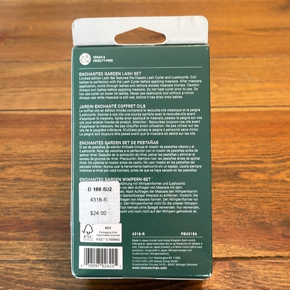 Tweezerman | Lash Gift Set | Classic Lash Curler & iLashcomb | Enchanted Forest - Picture 2 of 4